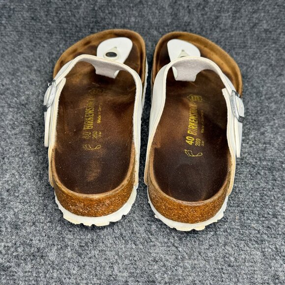 Birkenstock Gizeh Sandals Women's Size 9 White Birko-Flor Beach Thong Flip Flops - Picture 6 of 12
